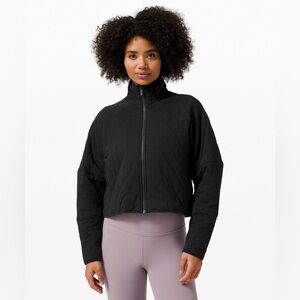 Lululemon Quilted Calm Jacket Size 10 in Black